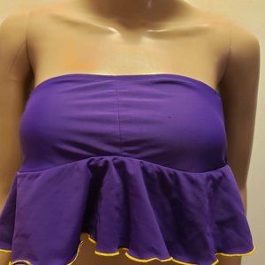 Xhilaration Womens Bandeau Bikini Top S Purple